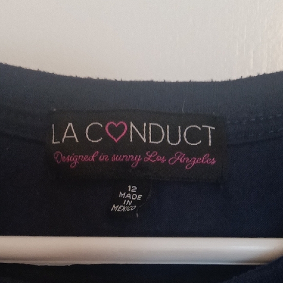 Cat & Jack Black and Gold Short Sleeve Tee - Picture 2 of 2